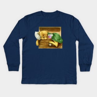 Jake the dog and Prismo's pickles (Adventure Time fan art) Kids Long Sleeve T-Shirt